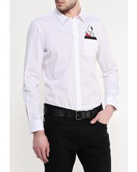 Мужская белая рубашка с длинным рукавом от Iceberg