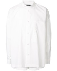 Мужская белая рубашка с длинным рукавом от Issey Miyake