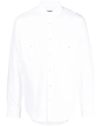 Мужская белая рубашка с длинным рукавом от Jacob Cohen