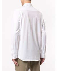 Мужская белая рубашка с длинным рукавом от Loveless