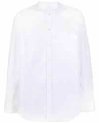 Мужская белая рубашка с длинным рукавом от Jil Sander