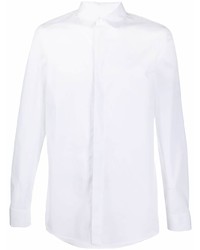 Мужская белая рубашка с длинным рукавом от Jil Sander