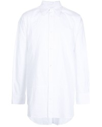 Мужская белая рубашка с длинным рукавом от JORDANLUCA