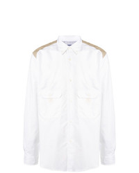 Мужская белая рубашка с длинным рукавом от Junya Watanabe MAN