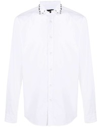 Мужская белая рубашка с длинным рукавом от Just Cavalli