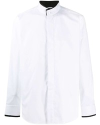 Мужская белая рубашка с длинным рукавом от Karl Lagerfeld
