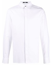 Мужская белая рубашка с длинным рукавом от Karl Lagerfeld