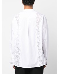 Мужская белая рубашка с длинным рукавом от Dolce & Gabbana