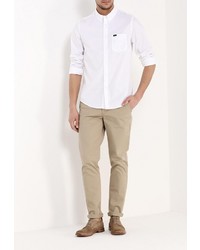 Мужская белая рубашка с длинным рукавом от Lee