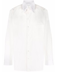Мужская белая рубашка с длинным рукавом от Lemaire