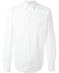 Мужская белая рубашка с длинным рукавом от Lemaire