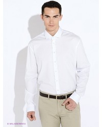 Мужская белая рубашка с длинным рукавом от LERROS