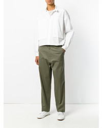 Мужская белая рубашка с длинным рукавом от E. Tautz