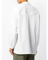 Мужская белая рубашка с длинным рукавом от E. Tautz