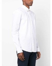 Мужская белая рубашка с длинным рукавом от Hugo