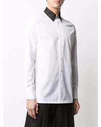 Мужская белая рубашка с длинным рукавом от Fendi