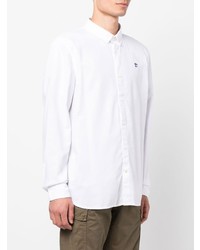 Мужская белая рубашка с длинным рукавом от Timberland