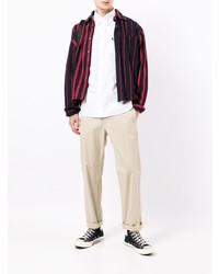 Мужская белая рубашка с длинным рукавом от Fred Perry