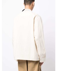 Мужская белая рубашка с длинным рукавом от Oamc