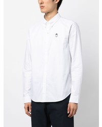 Мужская белая рубашка с длинным рукавом от Chocoolate