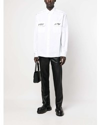 Мужская белая рубашка с длинным рукавом от VTMNTS