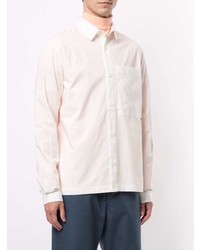 Мужская белая рубашка с длинным рукавом от Sunnei