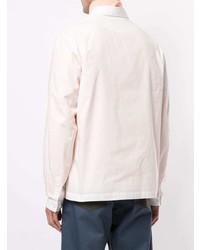 Мужская белая рубашка с длинным рукавом от Sunnei