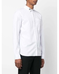 Мужская белая рубашка с длинным рукавом от Neil Barrett