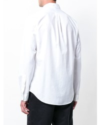 Мужская белая рубашка с длинным рукавом от Ralph Lauren