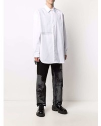 Мужская белая рубашка с длинным рукавом от A-Cold-Wall*