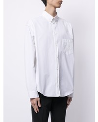 Мужская белая рубашка с длинным рукавом от Balenciaga