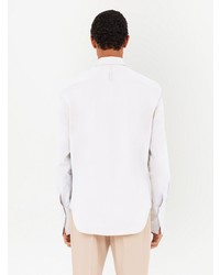 Мужская белая рубашка с длинным рукавом от Ferragamo