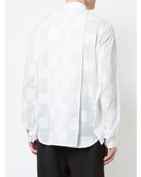 Мужская белая рубашка с длинным рукавом от Private Stock