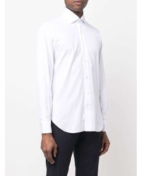 Мужская белая рубашка с длинным рукавом от Barba
