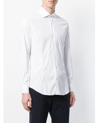 Мужская белая рубашка с длинным рукавом от Bagutta