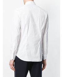 Мужская белая рубашка с длинным рукавом от Bagutta