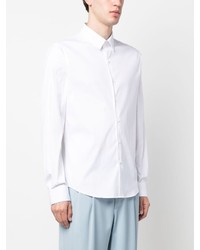 Мужская белая рубашка с длинным рукавом от Sandro