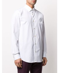 Мужская белая рубашка с длинным рукавом от Paul Smith