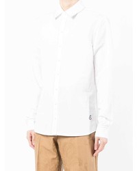 Мужская белая рубашка с длинным рукавом от Erdem