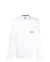 Мужская белая рубашка с длинным рукавом от Love Moschino
