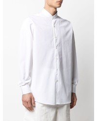 Мужская белая рубашка с длинным рукавом от Costumein