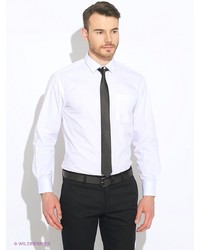 Мужская белая рубашка с длинным рукавом от Maestro