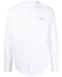 Мужская белая рубашка с длинным рукавом от Maison Labiche