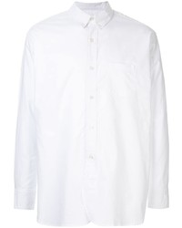 Мужская белая рубашка с длинным рукавом от Makavelic