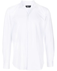 Мужская белая рубашка с длинным рукавом от Man On The Boon.