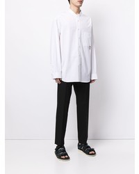 Мужская белая рубашка с длинным рукавом от Solid Homme