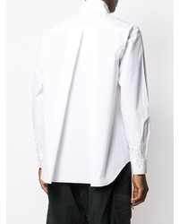 Мужская белая рубашка с длинным рукавом от Fumito Ganryu