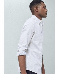 Мужская белая рубашка с длинным рукавом от Mango Man