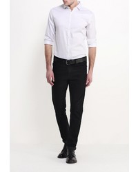 Мужская белая рубашка с длинным рукавом от Mango Man