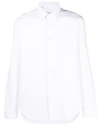 Мужская белая рубашка с длинным рукавом от Manuel Ritz